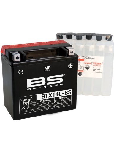 BS Battery BTX14L-BS MF (cp) Maintenance Free