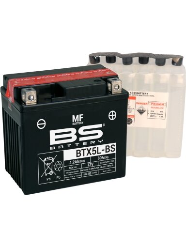 BS Battery  BTX5L-BS MF (cp) Maintenance Free