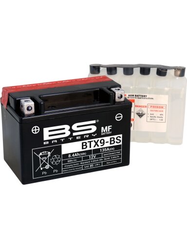BS Battery BTX9-BS MF (cp) Maintenance Free