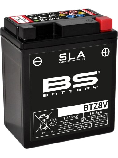 BS Battery BTZ8V (FA) SLA - Sealed & Activated