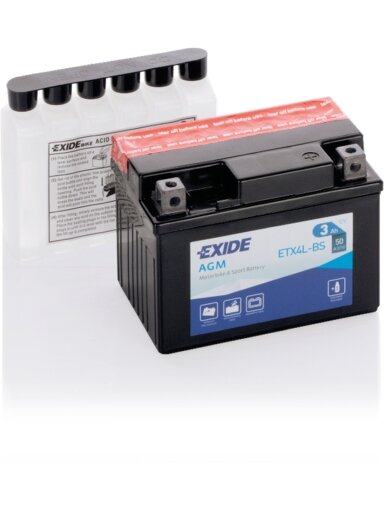 Exide battery ETX4L-BS