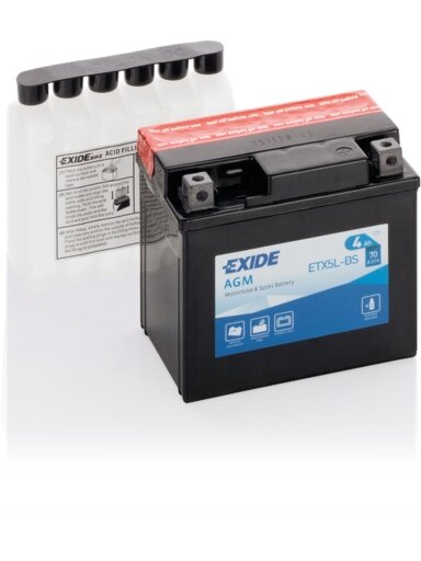 Exide battery ETX5L-BS