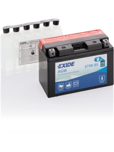 Exide battery ET9B-BS