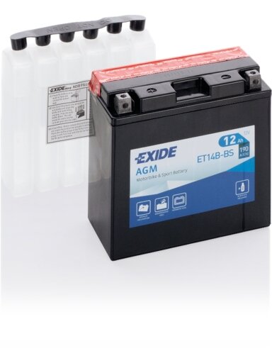Exide battery ET14B-BS