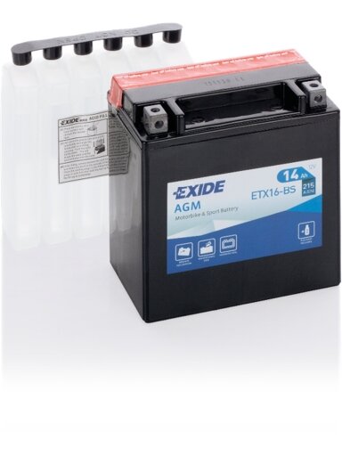 Exide battery ETX16-BS