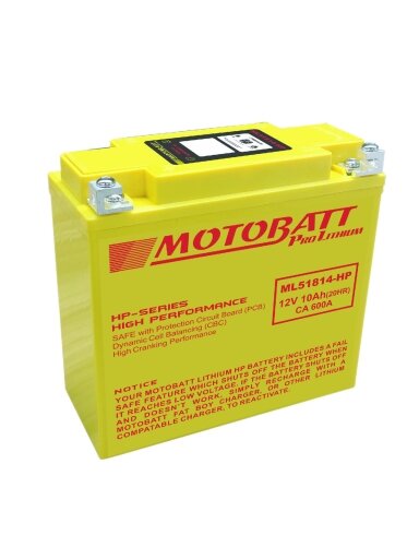 Motobatt Lithium battery ML51814-HP