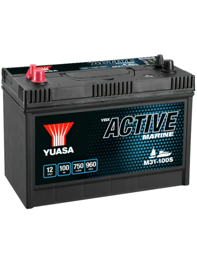 Yuasa M31-100S Active Marine Start Battery 12V 100Ah 750A Note: Pallet cargo (12