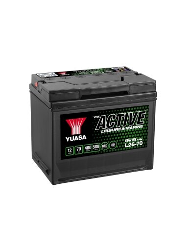 Yuasa L26-70 Active Leisure Battery 12V 70Ah 480A Note: Pallet cargo (18)