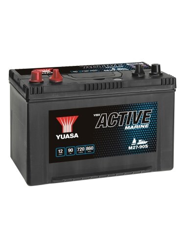 Yuasa M27-90S Active Marine Start Battery 12V 90Ah 720A Note: Pallet cargo (15)