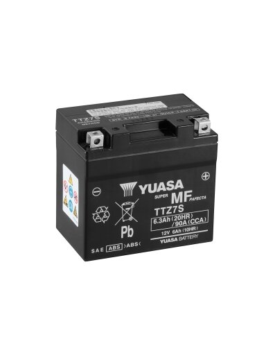 Yuasa BatteryTTZ7S(WC) filled with acid (10)
