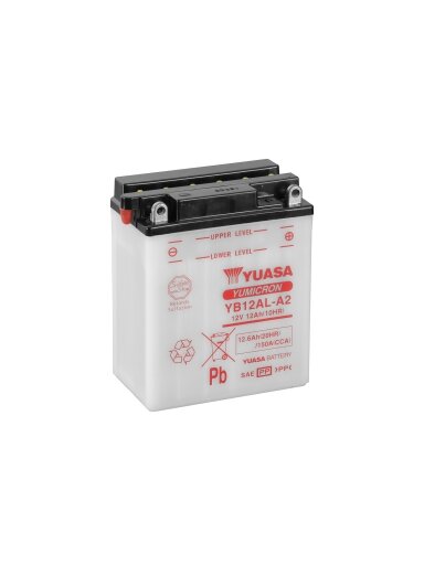 Yuasa BatteryYB12AL-A2 (cp) with acidpack (4)