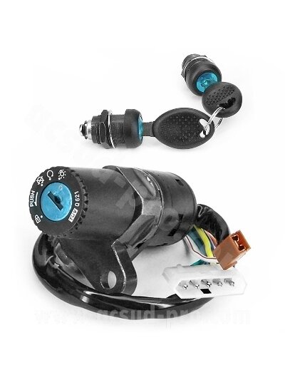 Ignition switch & Lock set Derbi -05 / Gilera -05 / MH -12 / Rieju 98- 50cc 6-