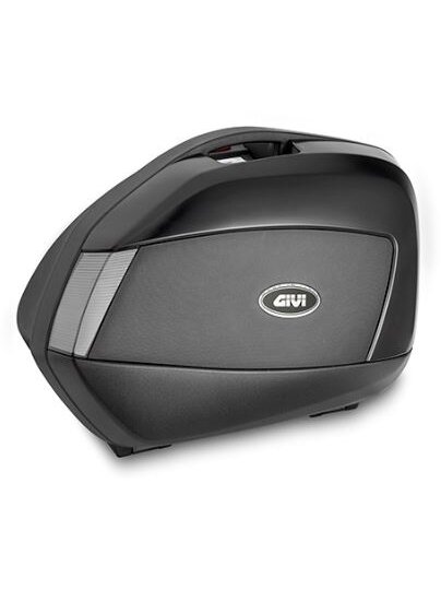 Givi Pair of painted side cases V35 TECH black with transparent reflectors
