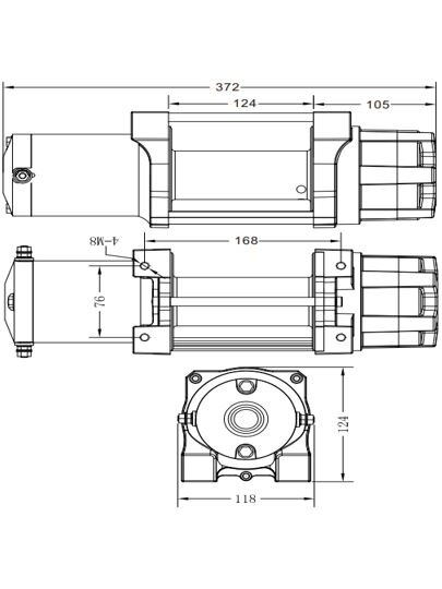 BRONCO GEN II WINCH 6000 Wire 1