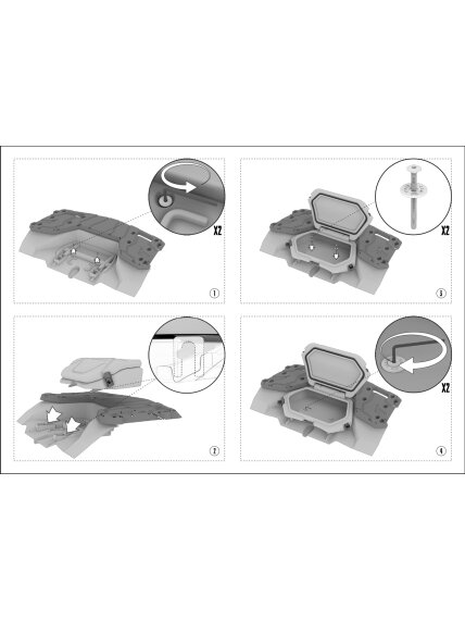 TESSERACT Transportbox for passenger seat CForce 1000 MV Gen III 2024- 2