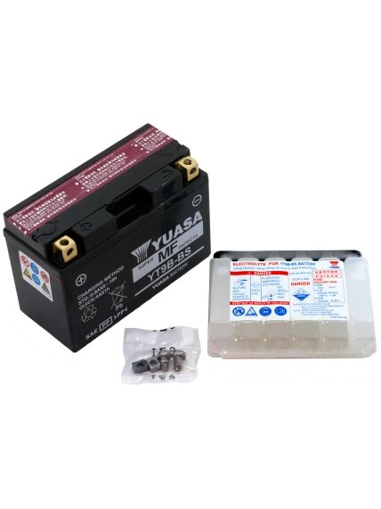 Yuasa BatteryYT9B-BS (YT9B-4) (cp) with acidpack (6) Yuasa BatteryYT9B-BS (YT9B-4) (cp) with acidpack (6)