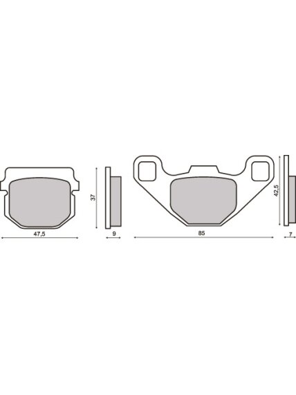 Brake pads Front / Rear 1