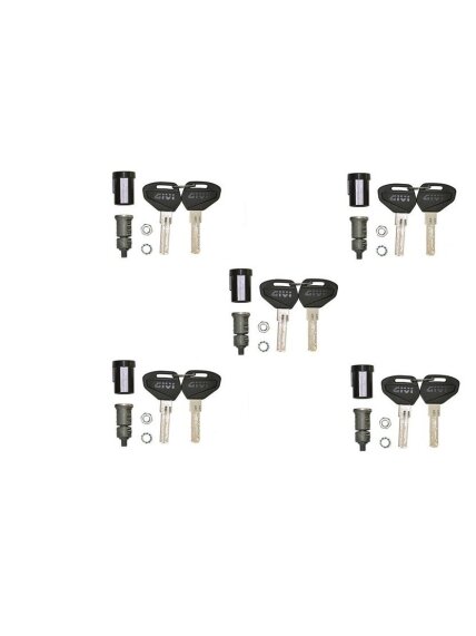 Security Lock key set for 3 cases including bush and under lock platelets 1