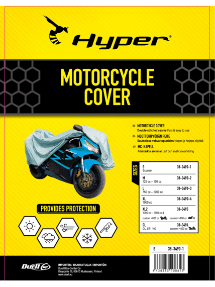 Hyper Cover Mc L 228x99x124cm