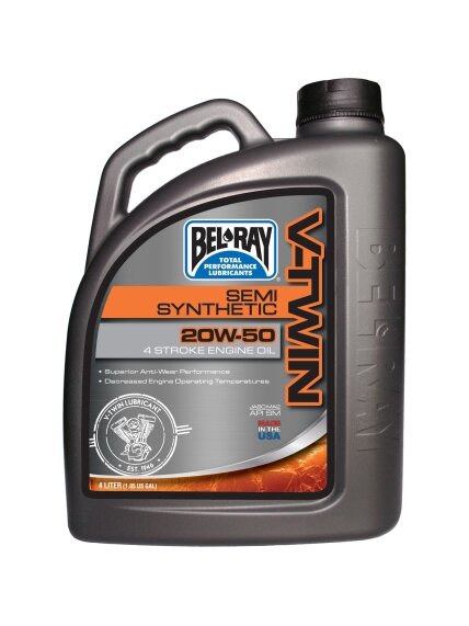Bel-Ray V-Twin Semi-Synthetic 20W-50 4L 1 Bel-Ray V-Twin Semi-Synthetic 20W-50 4L 1
