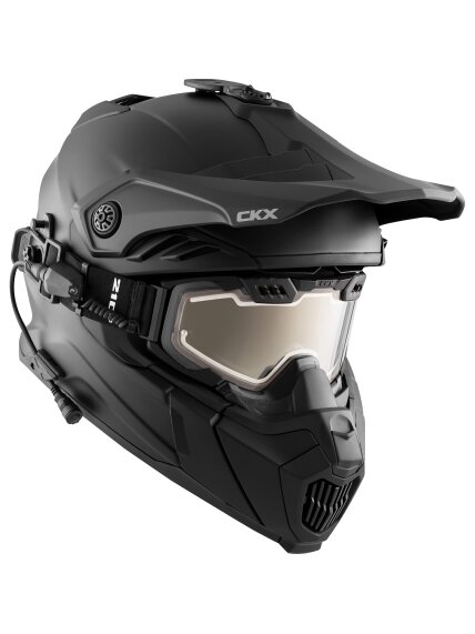 CKX Helmet + Goggles with electric lens TITAN Airflow Matt black