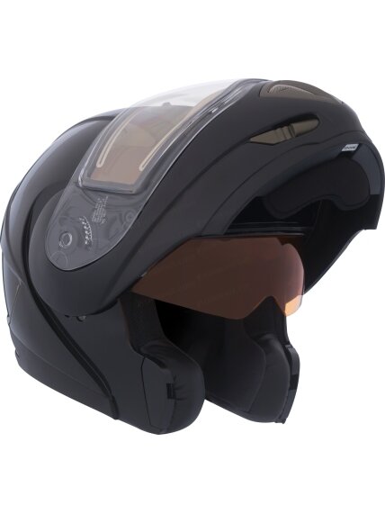 CKX Helmet TRANZ E with electric visor Matt black 1 CKX Helmet TRANZ E with electric visor Matt black 1