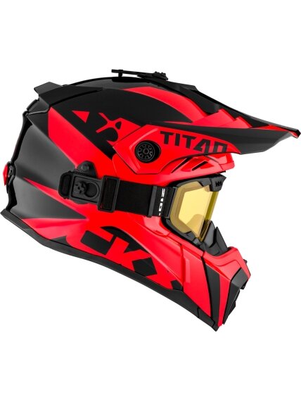 CKX Helmet + Goggles TITAN Airflow Extra Red 4