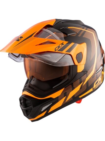 CKX Helmet QUEST RSV Moosek w electric visor Orange CKX Helmet QUEST RSV Moosek w electric visor Orange