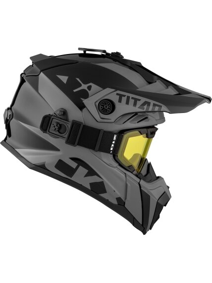CKX Helmet + Goggles TITAN Airflow Extra Grey 1