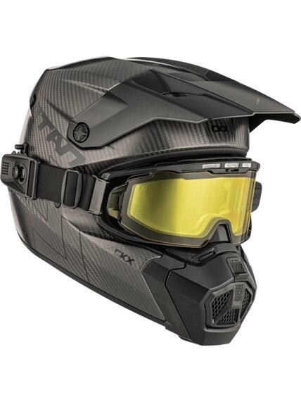 CKX Helmet Titan AMS Matt Carbon + Heated Goggles CKX Helmet Titan AMS Matt Carbon + Heated Goggles