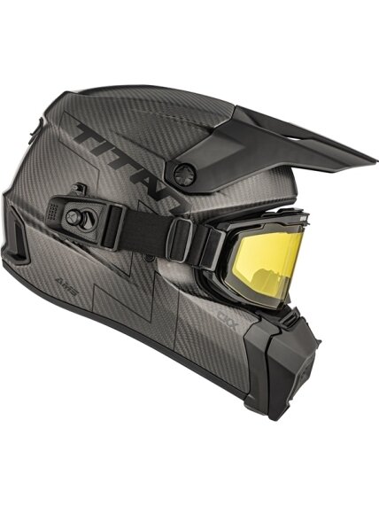 CKX Helmet Titan AMS Matt Carbon + Heated Goggles 1 CKX Helmet Titan AMS Matt Carbon + Heated Goggles 1