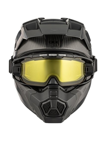 CKX Helmet Titan AMS Matt Carbon + Goggles 4 CKX Helmet Titan AMS Matt Carbon + Goggles 4