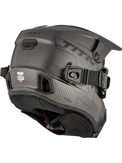 CKX Helmet Titan AMS Matt Carbon + Goggles 5