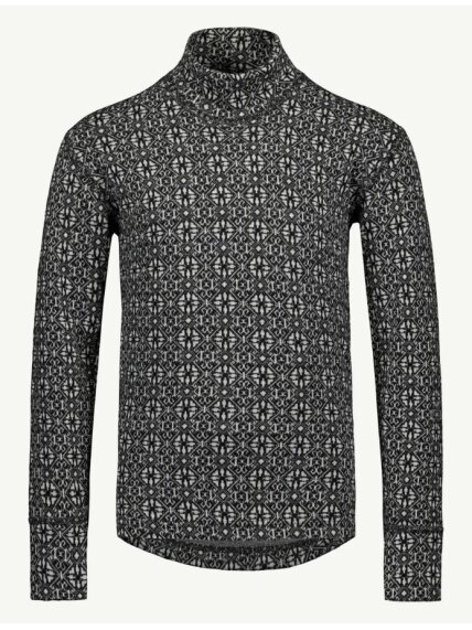 SVALA Merino Design Kids layer set Jacquard black/white
