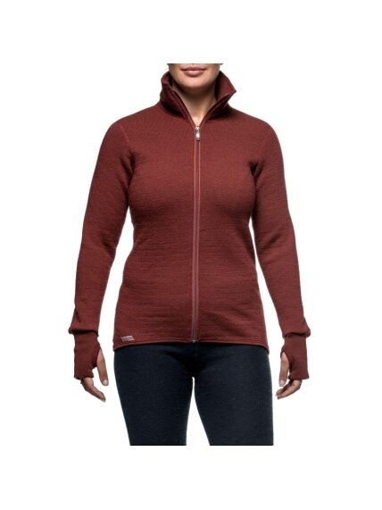 Woolpower Full zip 400 Merino Mid layer Jacket rust red 1 Woolpower Full zip 400 Merino Mid layer Jacket rust red 1