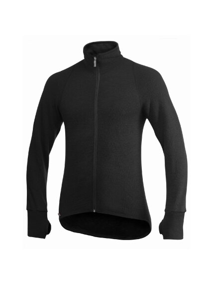 Woolpower Full zip 400 Merino Mid layer Jacket black