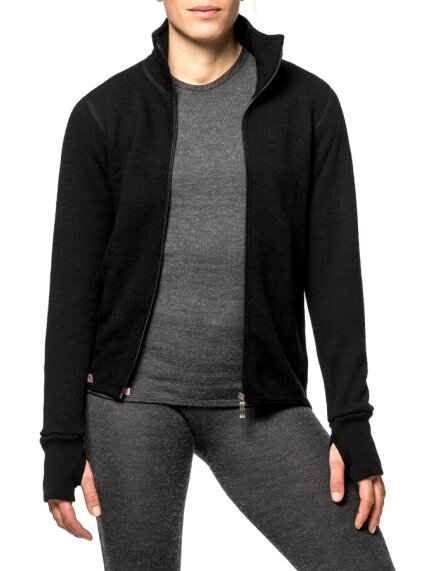 Woolpower Full zip 400 Merino Mid layer Jacket black 3 Woolpower Full zip 400 Merino Mid layer Jacket black 3