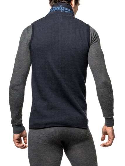 Woolpower Vest 400 Merino Mid layer Black 1