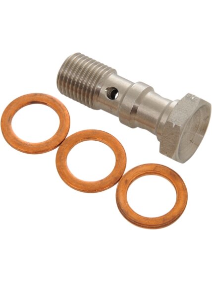 Goodridge Double banjo bolt 10 X 1.25mm with gaskets SS Goodridge Double banjo bolt 10 X 1.25mm with gaskets SS