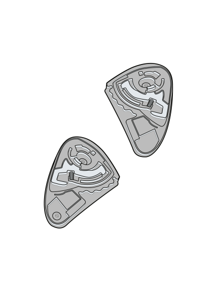 SIMPSON Venom/Speed Visor Fitting Kit 1 SIMPSON Venom/Speed Visor Fitting Kit 1