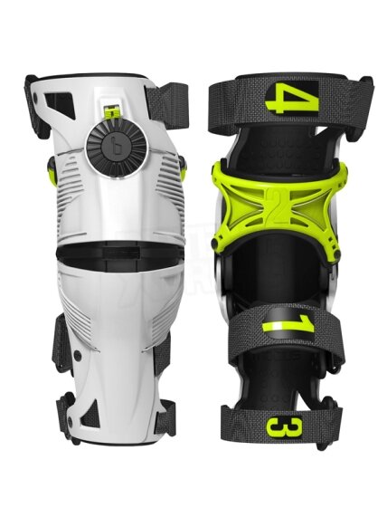 Mobius X8 Storm knee brace pair white / yellow Mobius X8 Storm knee brace pair white / yellow