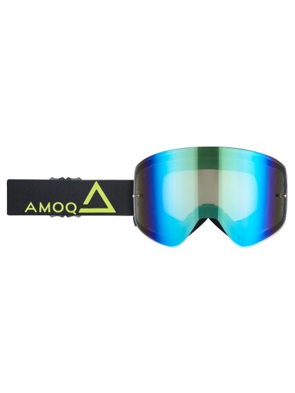 AMOQ MX Goggles Vision Magnetic Black-HiVis - Gold Mirror AMOQ MX Goggles Vision Magnetic Black-HiVis - Gold Mirror