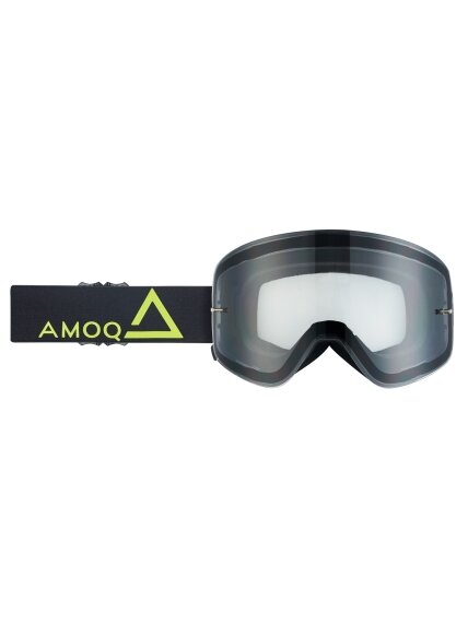 AMOQ MX Goggles Vision Magnetic Black-HiVis - Clear