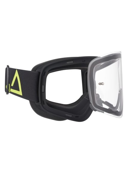 AMOQ MX Goggles Vision Magnetic Black-HiVis - Clear 1