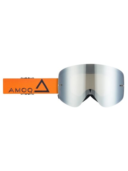 AMOQ MX Goggles Vision Magnetic Orange-Black - Silver Mirror