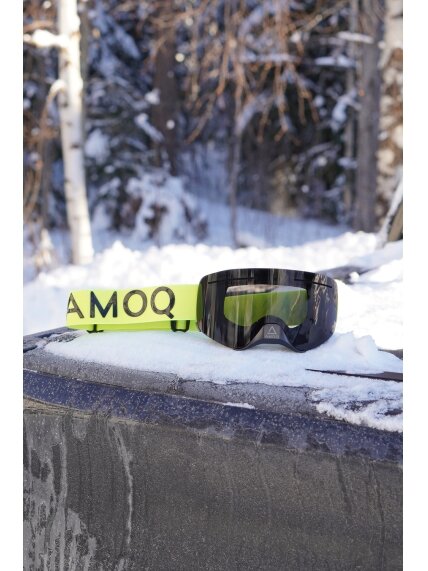 AMOQ Vision Vent+ Magnetic Goggles HiVis/Black - Smoke 1 AMOQ Vision Vent+ Magnetic Goggles HiVis/Black - Smoke 1