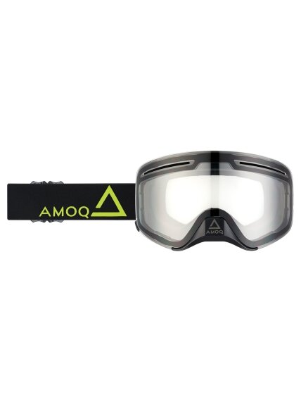 AMOQ Vision Vent+ Magnetic Goggles Black-HiVis - Clear