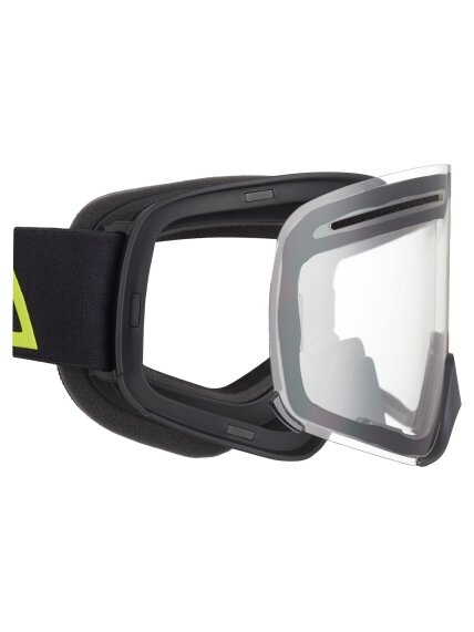 AMOQ Vision Vent+ Magnetic Goggles Black-HiVis - Clear 1