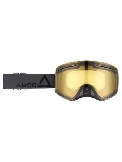 AMOQ Vision Vent+ Magnetic Goggles Dark Grey-Black - Yellow AMOQ Vision Vent+ Magnetic Goggles Dark Grey-Black - Yellow