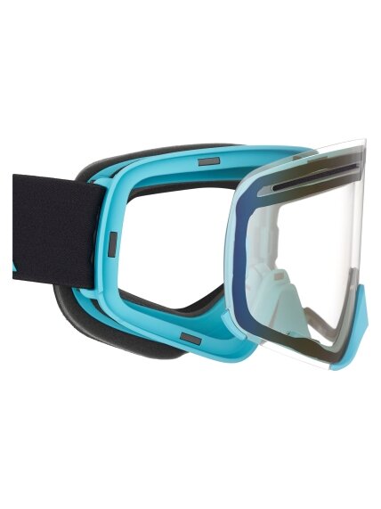 AMOQ Vision Vent+ Magnetic Goggles Black-Turqoise - Blue Mirror 1 AMOQ Vision Vent+ Magnetic Goggles Black-Turqoise - Blue Mirror 1